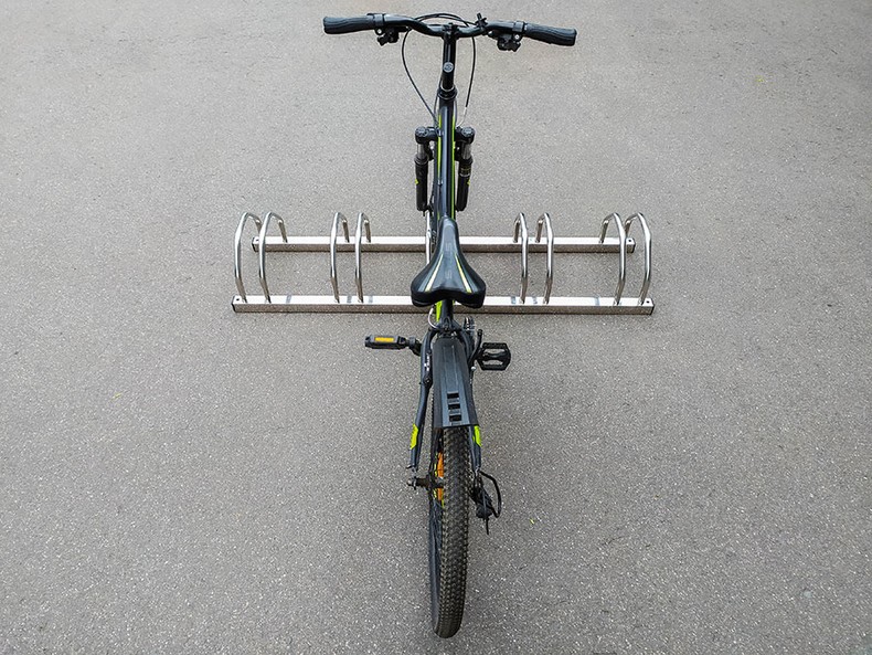 Парковка для велосипедов из нержавейки TS14 (3-10 мест)