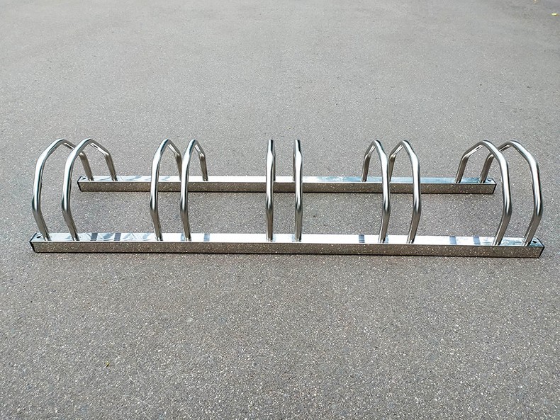 Парковка для велосипедов из нержавейки TS14 (3-10 мест)
