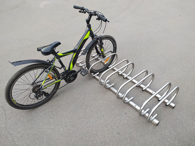 Парковка для велосипедов из нержавейки TS71 (3-10 мест)