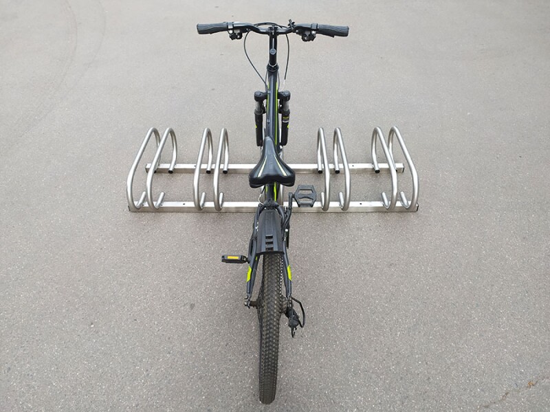Парковка для велосипедов из нержавейки TS71 (3-10 мест)