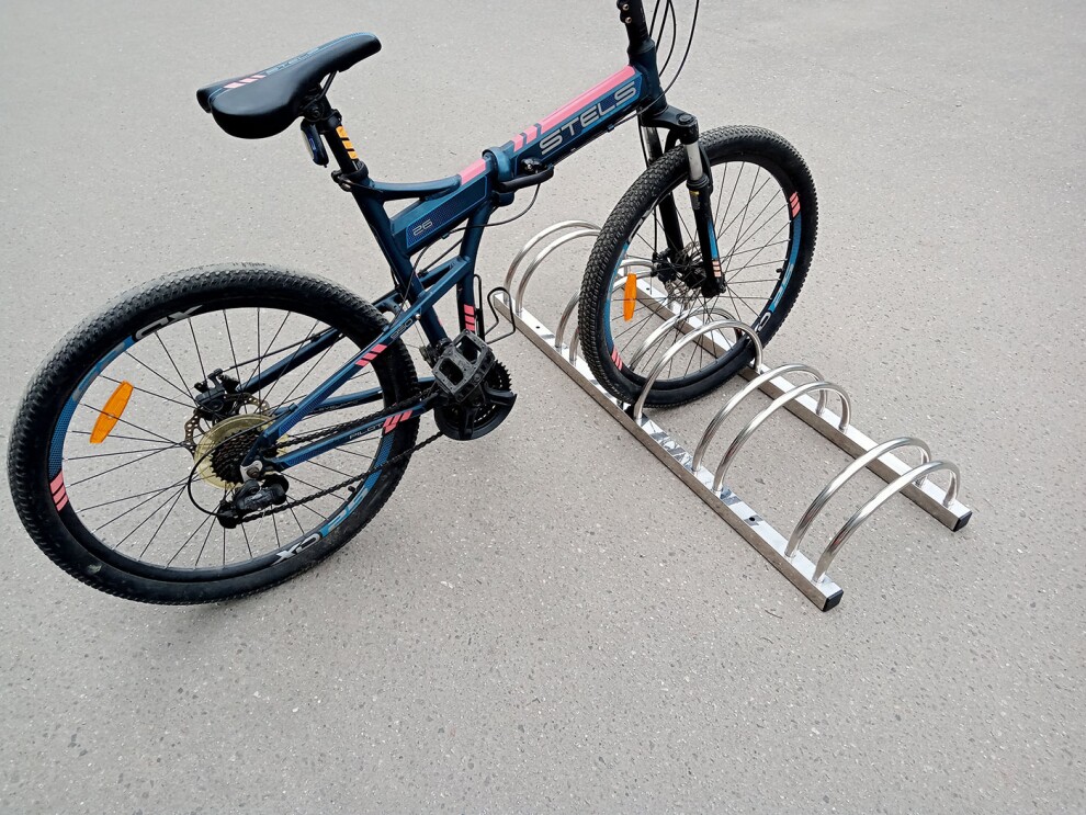 Велосипедная парковка TS3 из нержавеющей стали